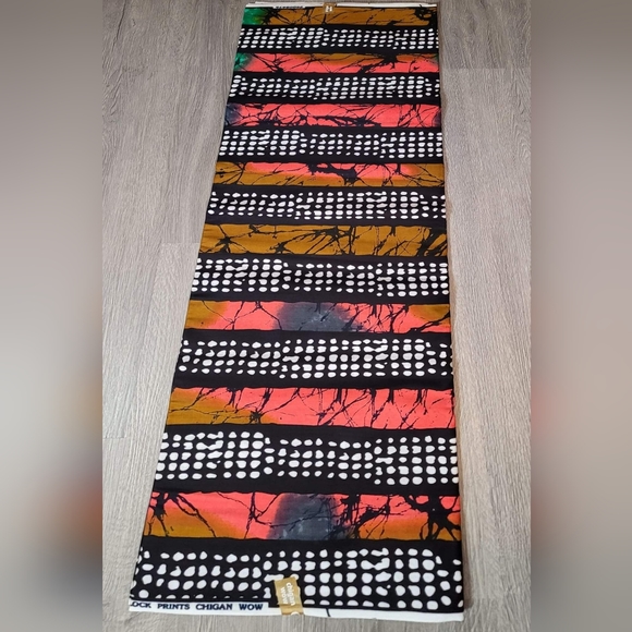 AFRICAN FABRICS  1OO% COTTON  ● 6 YARDS FABRICS - Picture 7 of 16